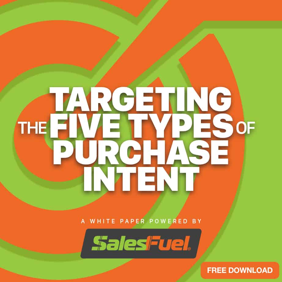 Featured image for “SalesFuel® Defines Five Types Of Consumer Purchase Intent To Help Marketers Predict Future Behavior”
