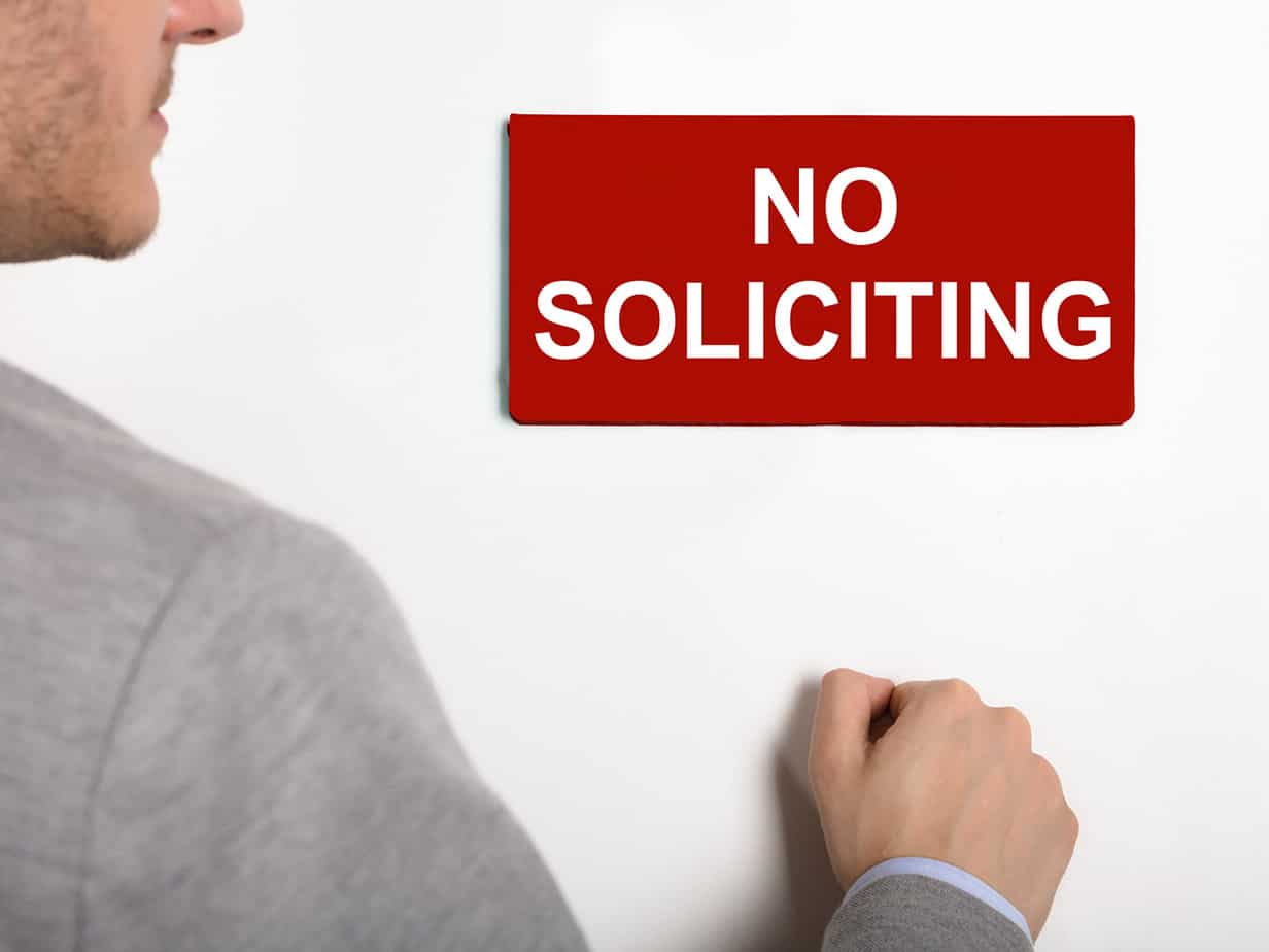 Featured image for “No Soliciting Signs… How to Get Around and Through Them”