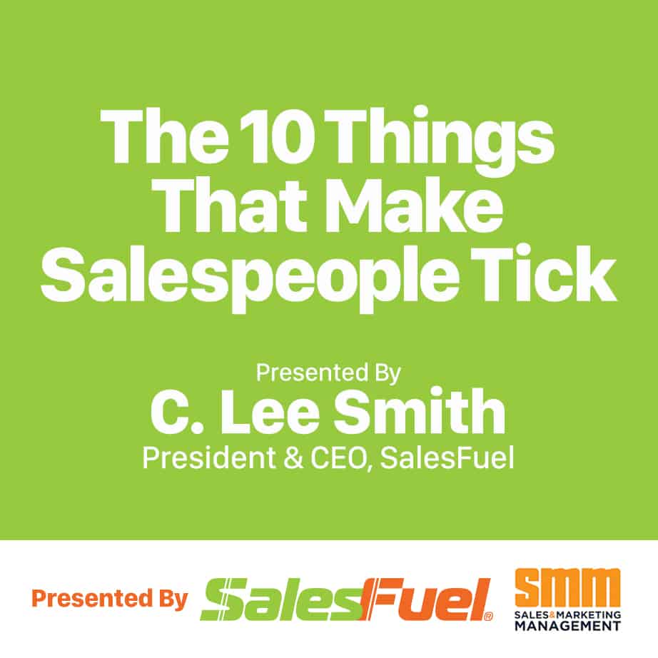 Featured image for “On-​Demand Webinar: The 10 Things That Make Top Salespeople Tick”