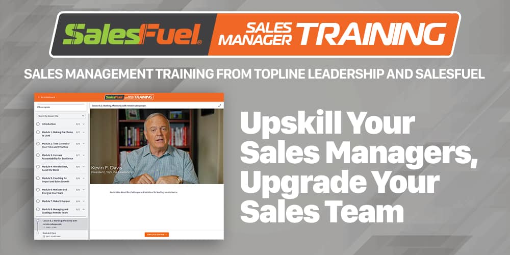 Online Sales Management Training from SalesFuel and Top Line Leadership