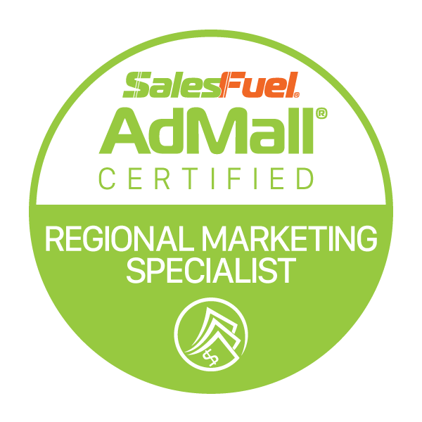 AdMall Certified Regional Marketing Specialist - SalesFuel Digital Badge
