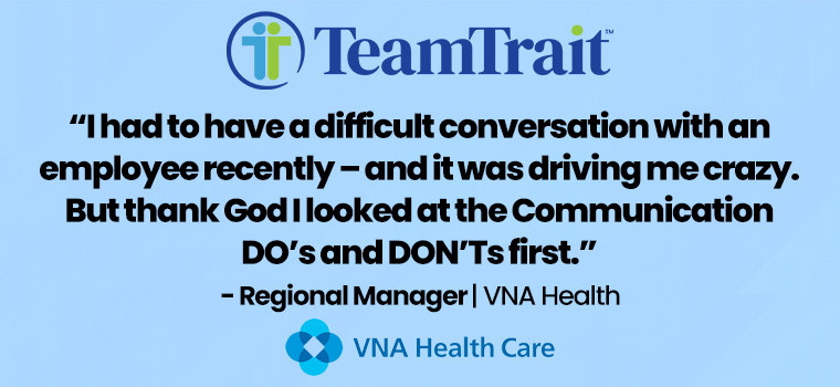 VNA Health Care on TeamTrait behavioral assessment test leadership test