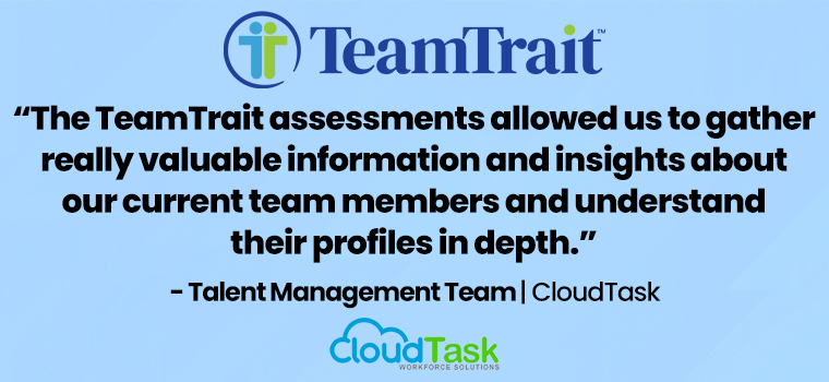 CloudTask on TeamTrait behavioral assessment test leadership test