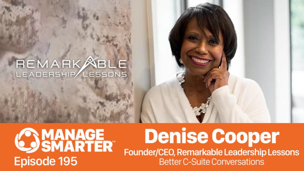 Denise Cooper on the Manage Smarter Show podcast on SalesFuel for sales managers