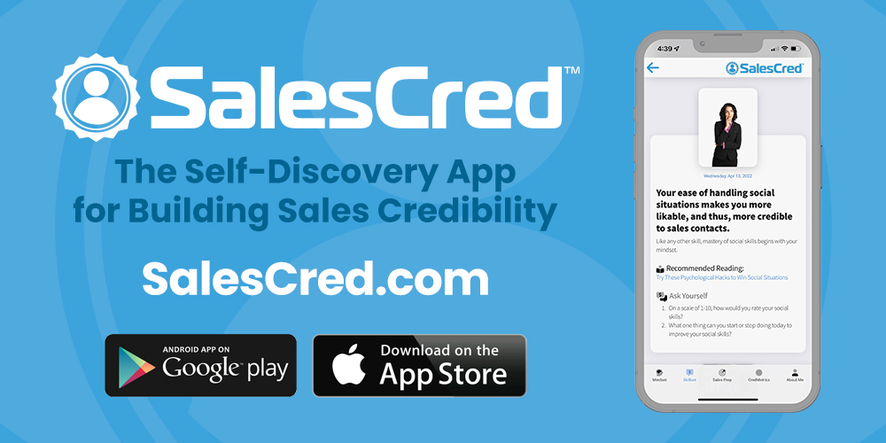 SalesCred sales credibility pre-sales research Apple App Store Google Play