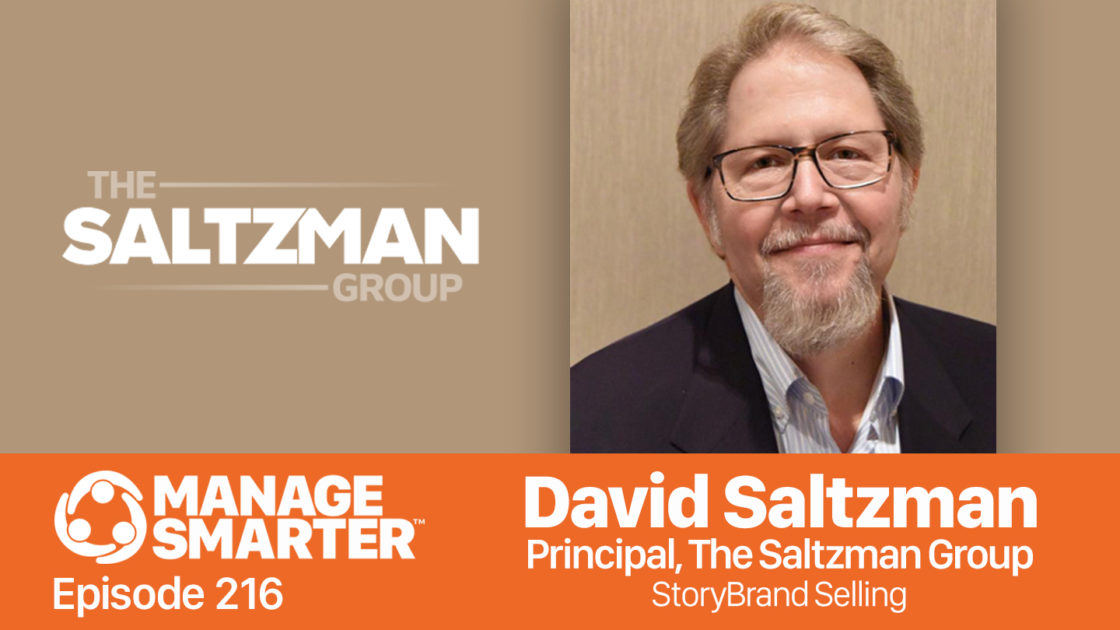 David Saltzman talks about storytelling on the Manage Smarter podcast from SalesFuel