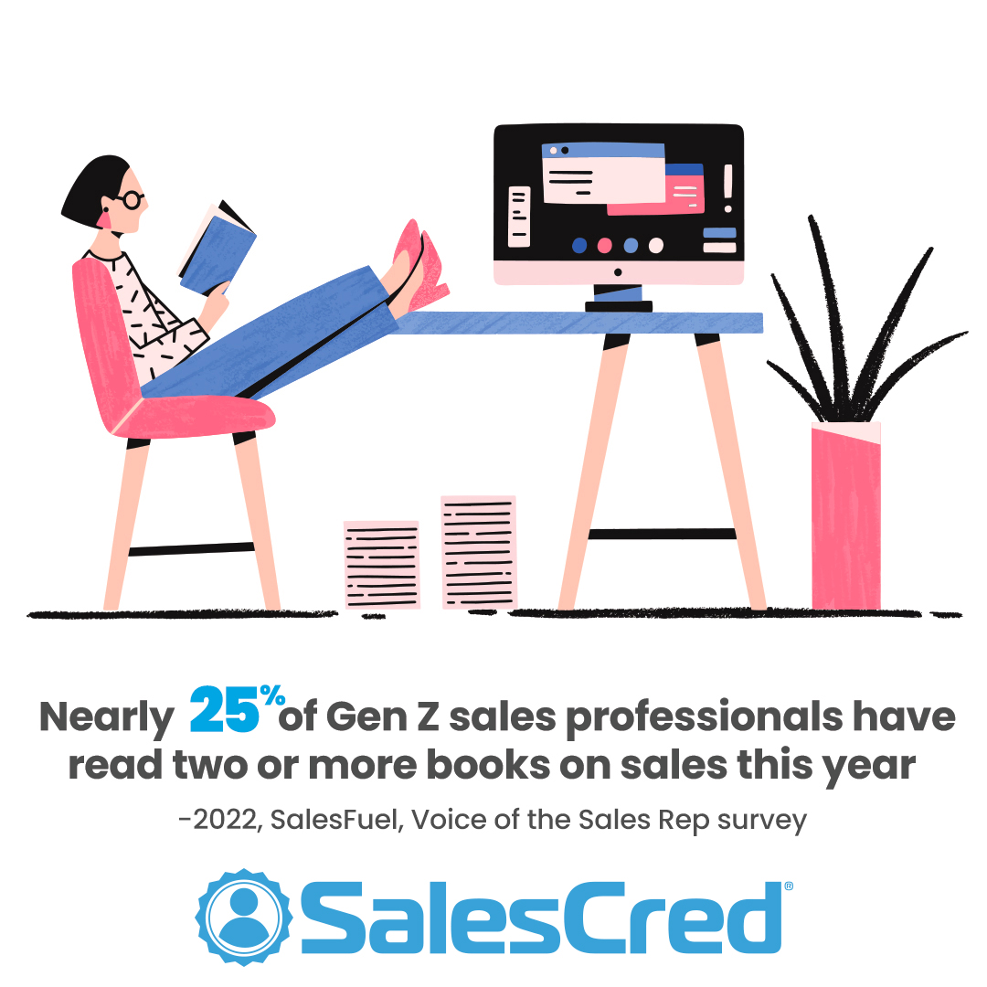 sales book, sales books, Gen Z, salesperson, sales intelligence, professional development, sales skills, SalesFuel, SalesCred